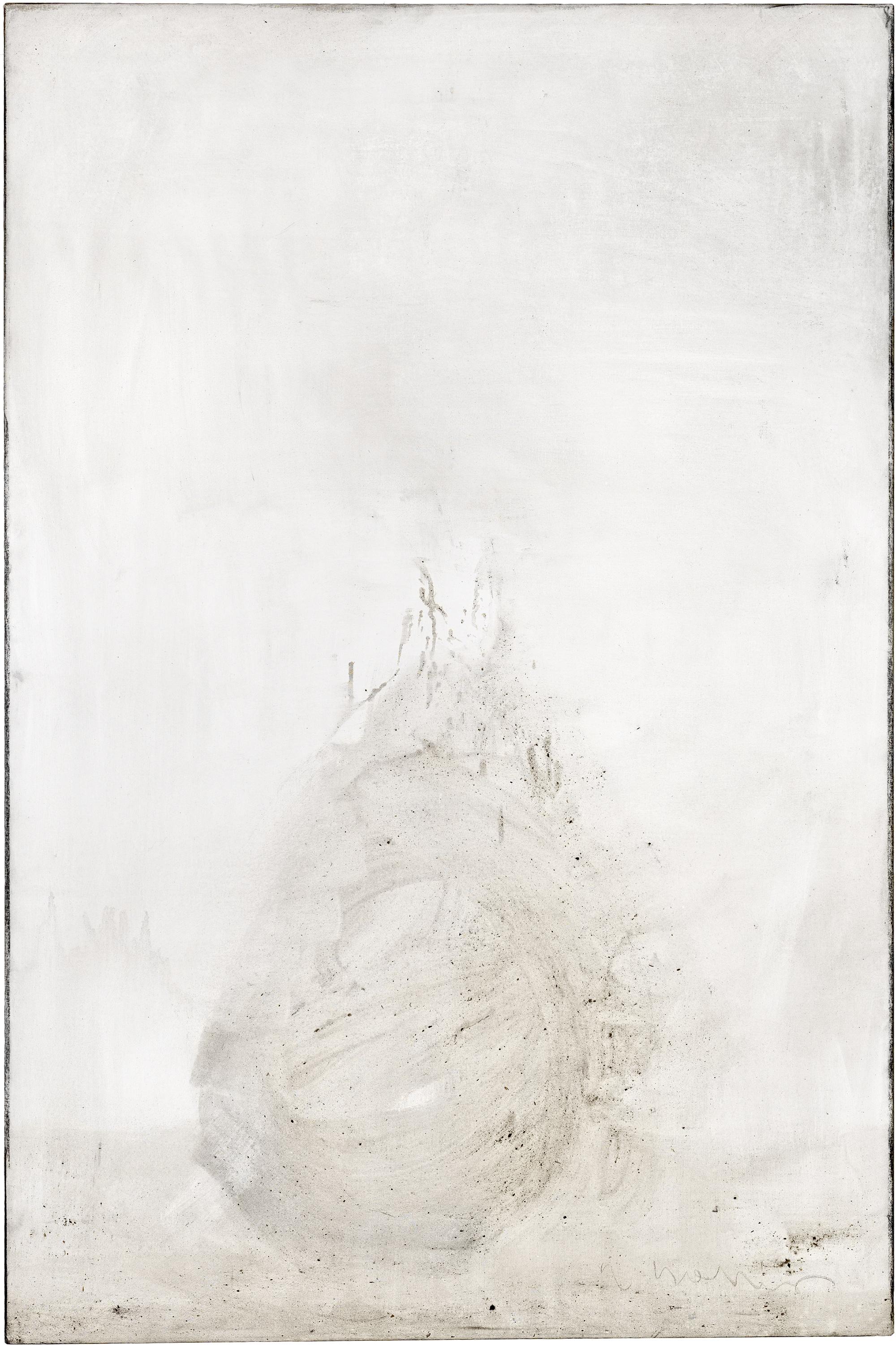 Ashes to Ashes 6  // Asche in Eitempera auf Leinwand // 150 x 100 cm // 2011
