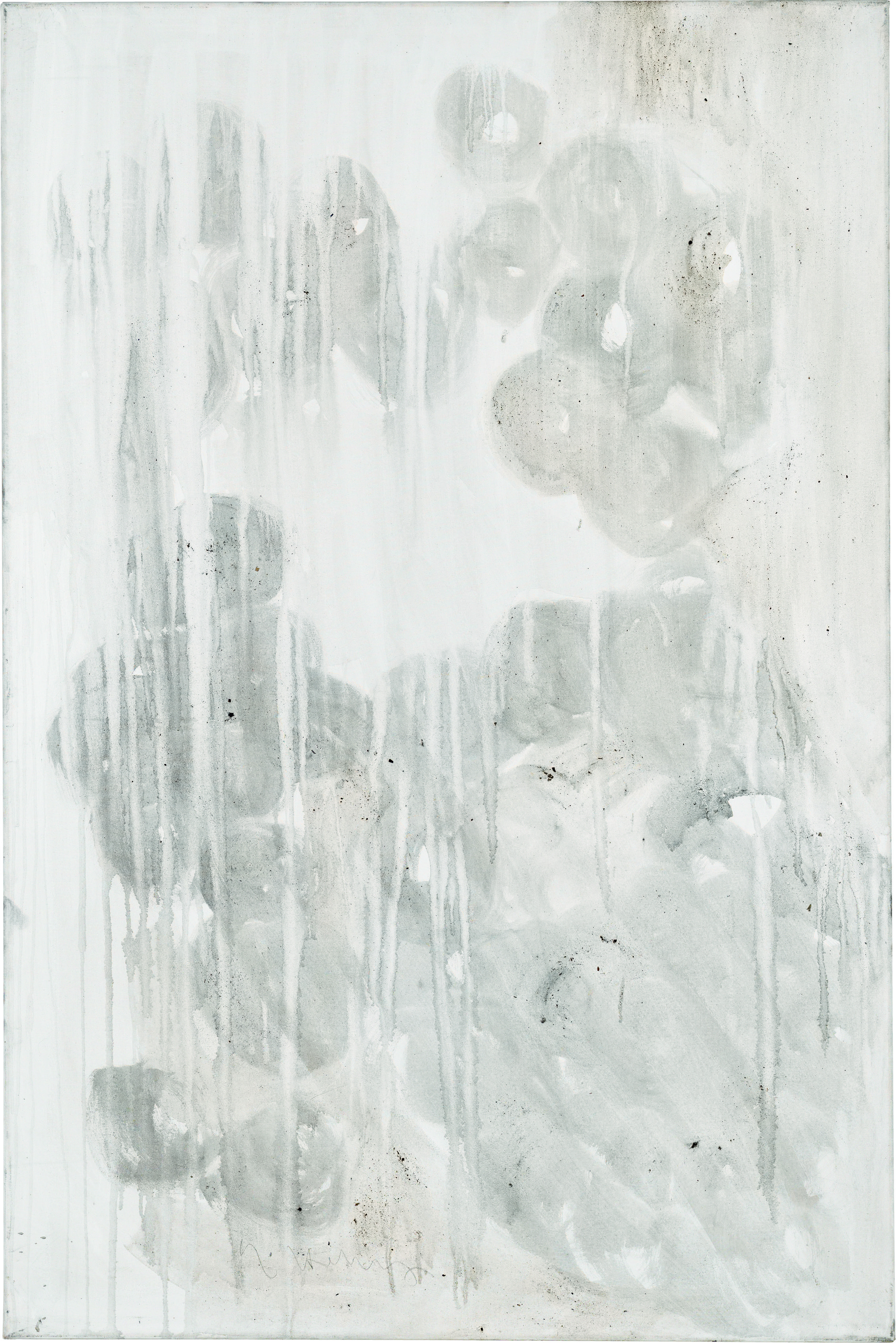 Ashes to Ashes 3  // Asche in Eitempera auf Leinwand // 150 x 100 cm // 2011