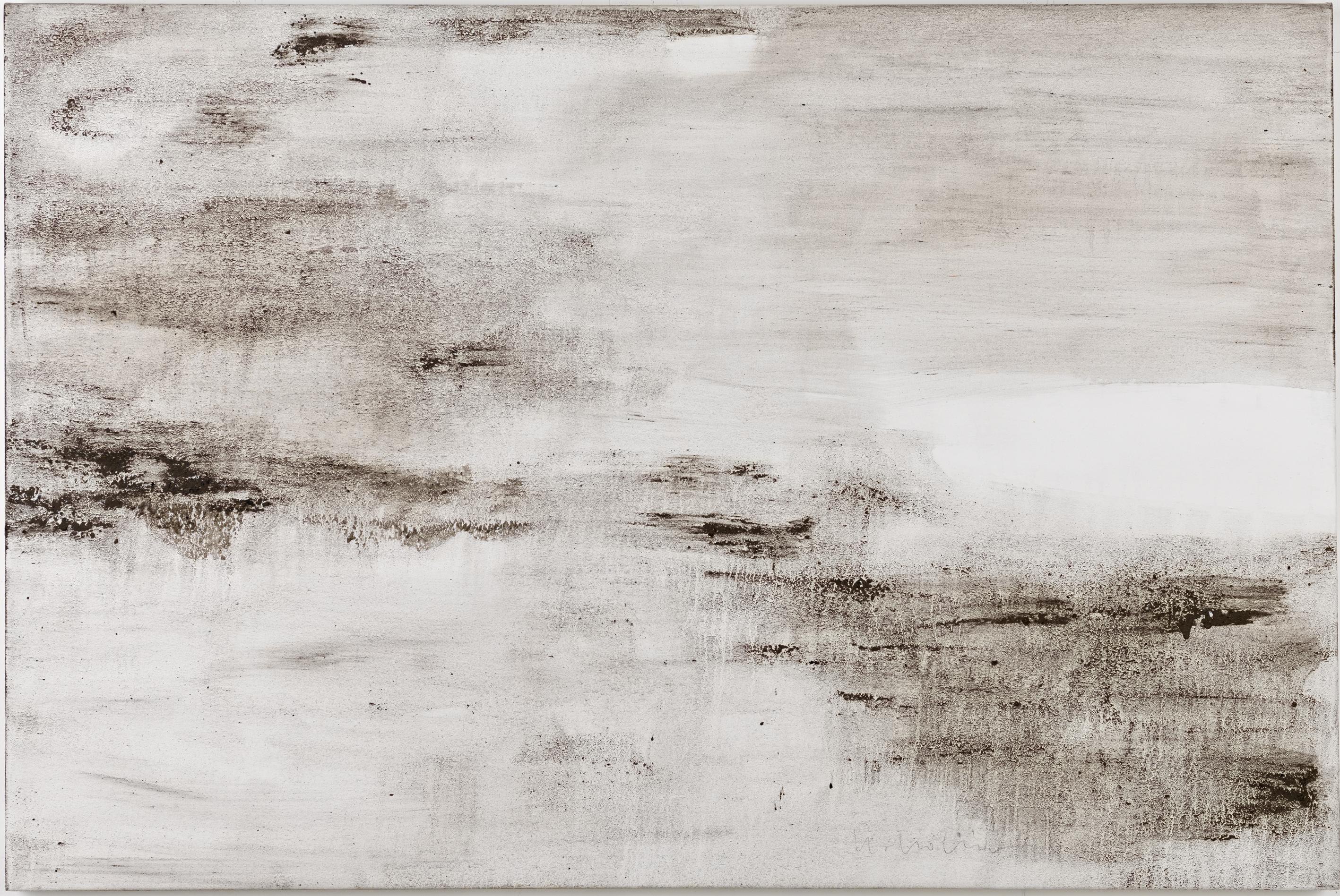 Ashes to Ashes 21  // Asche in Eitempera auf Leinwand // 100 x 150 cm // 2014