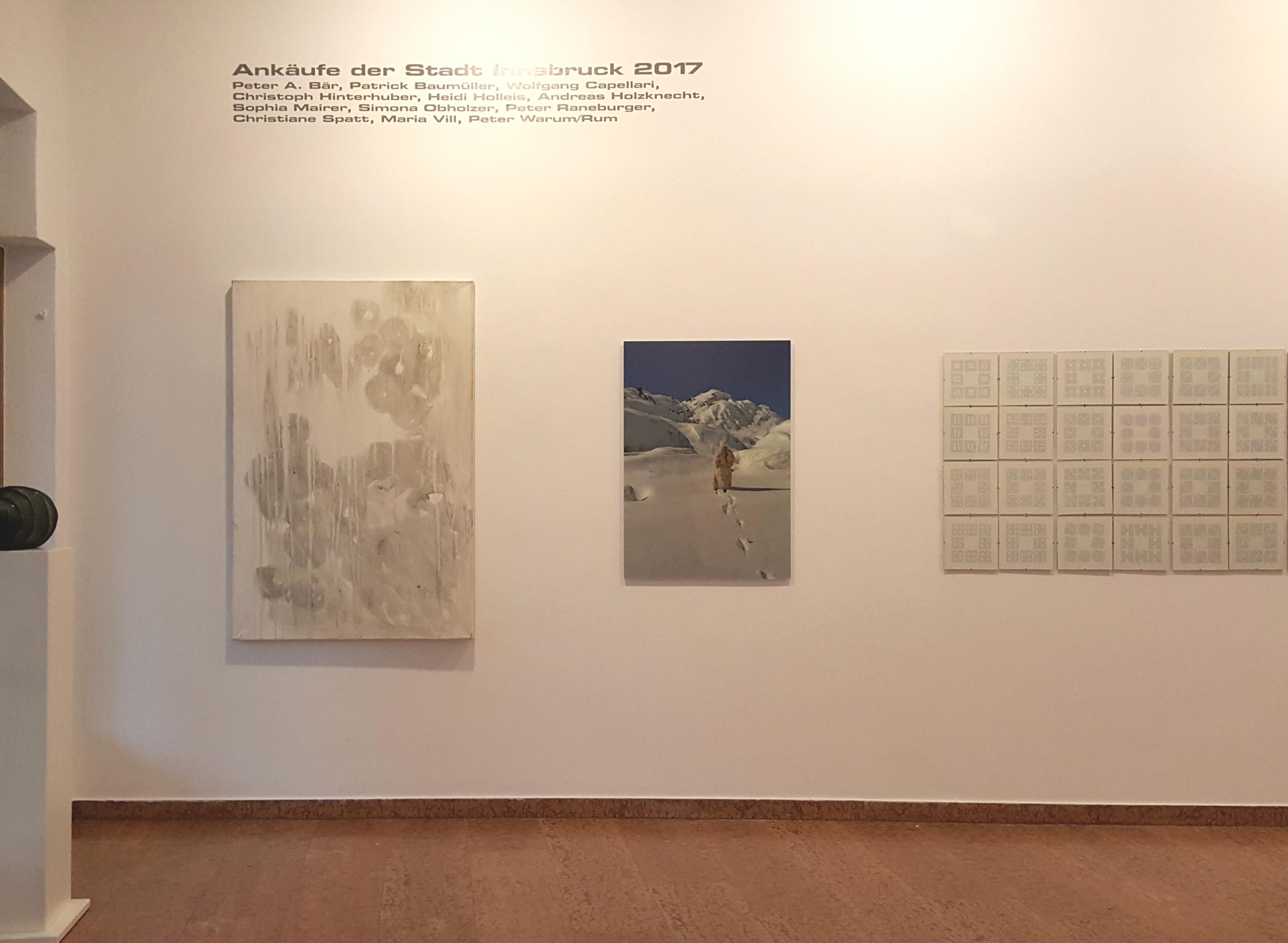 Ausstellungsansicht 1 // Kunstankäufe der Stadt Innsbruck 2017 // Galerie im Andechshof // 2017